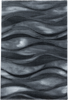 Waves Chic Area Rug | Black 