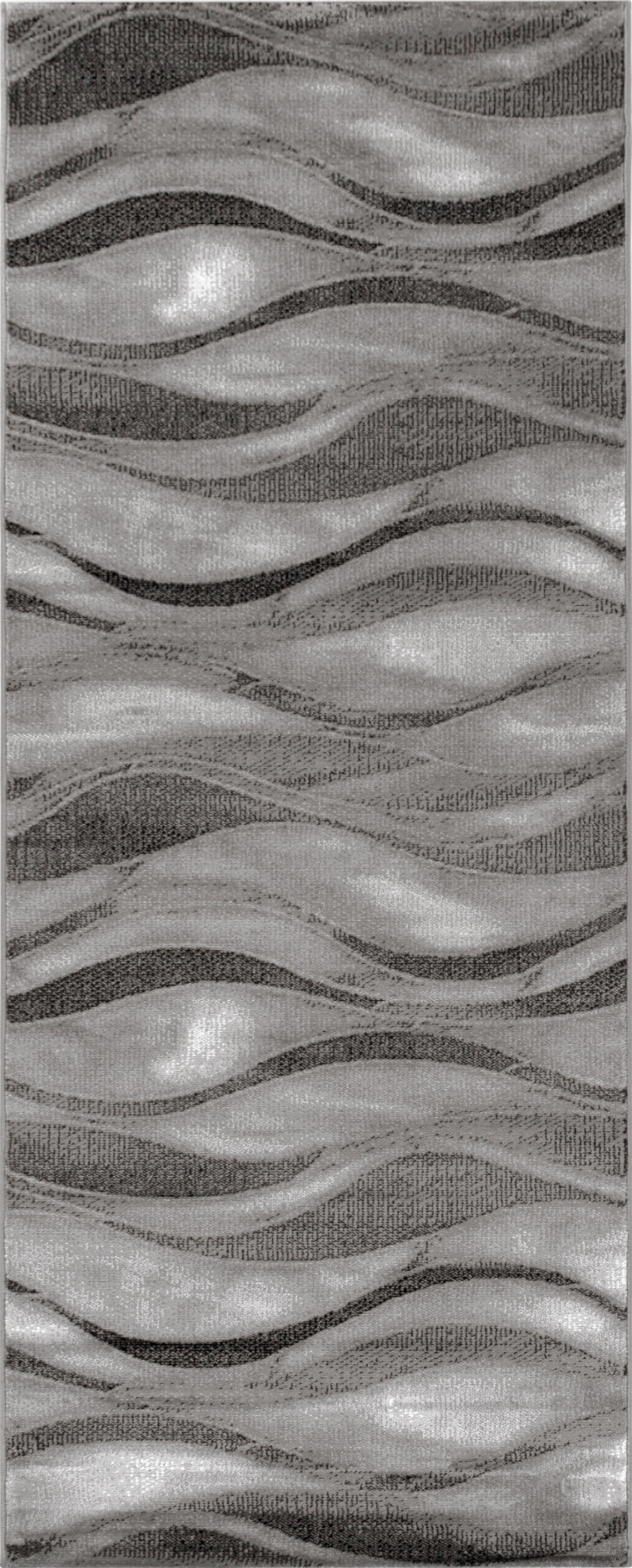 Waves Chic Area Rug | Brown