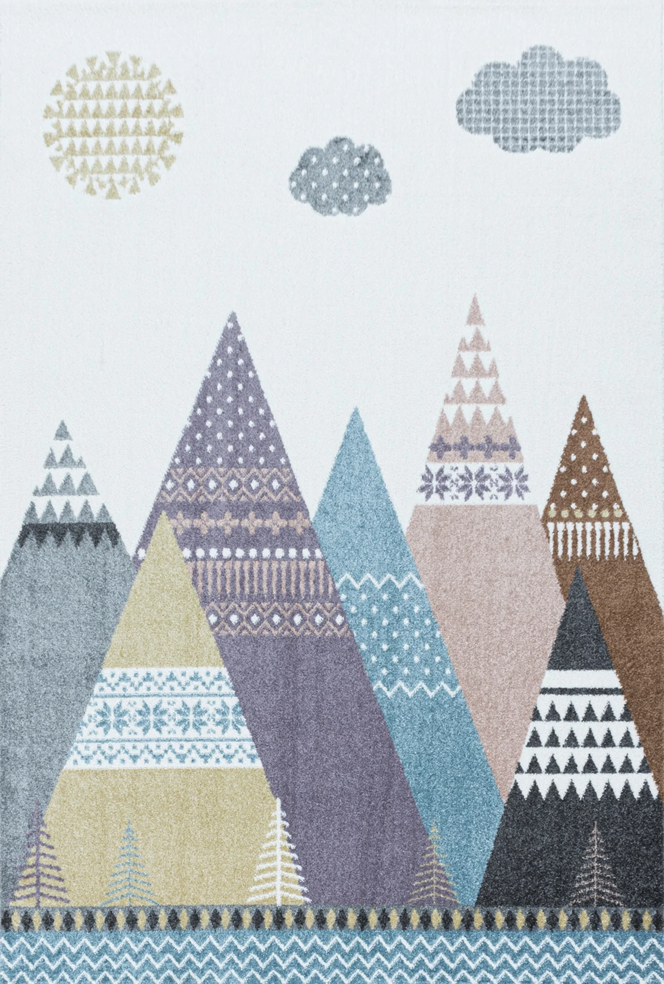 Mountains Kids Rug | Multi
