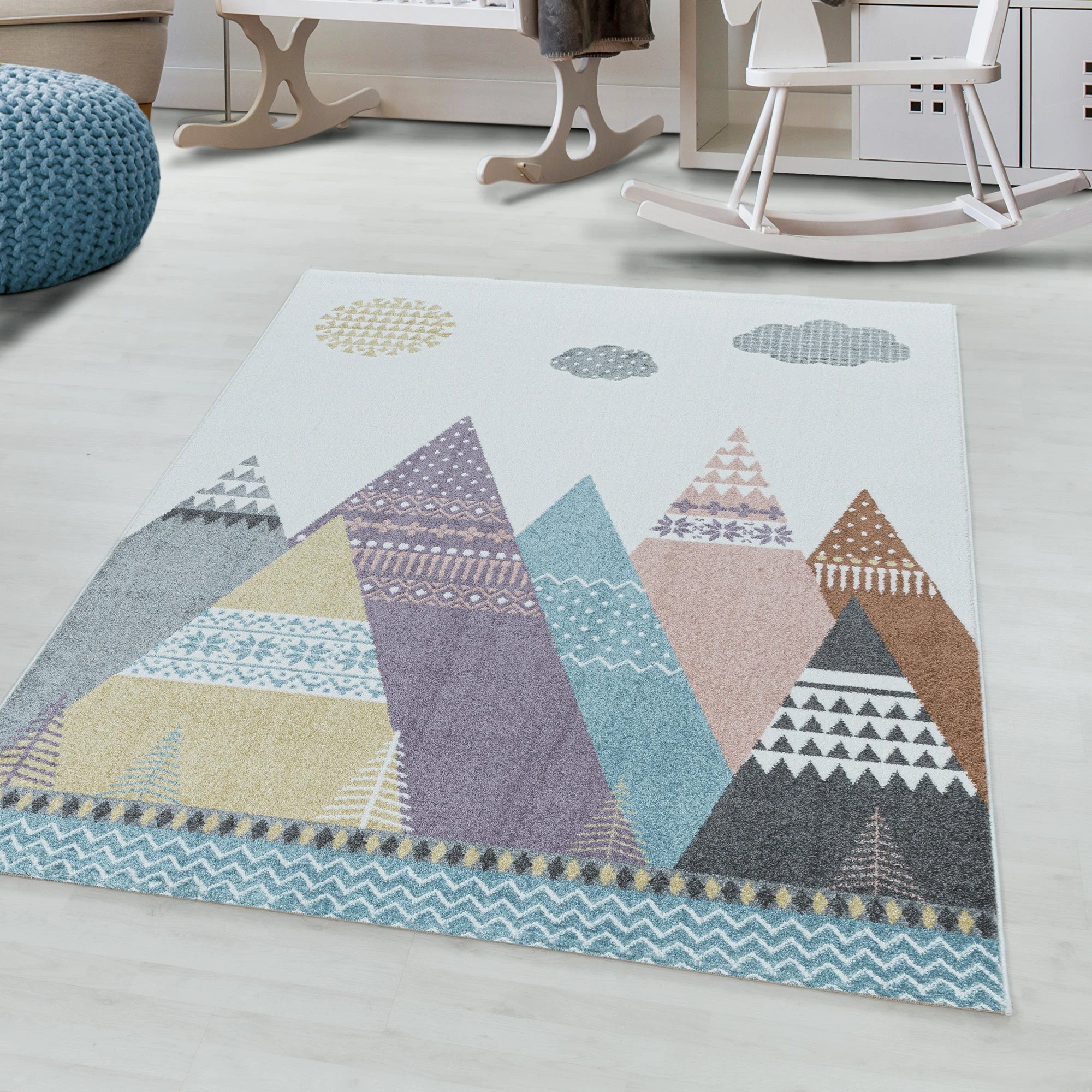 Mountains Kids Rug | Multi