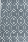 Geometric Hexagon Trellis Area Rug - Gray Gray
