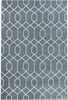 Geometric Hexagon Trellis Area Rug - Gray 