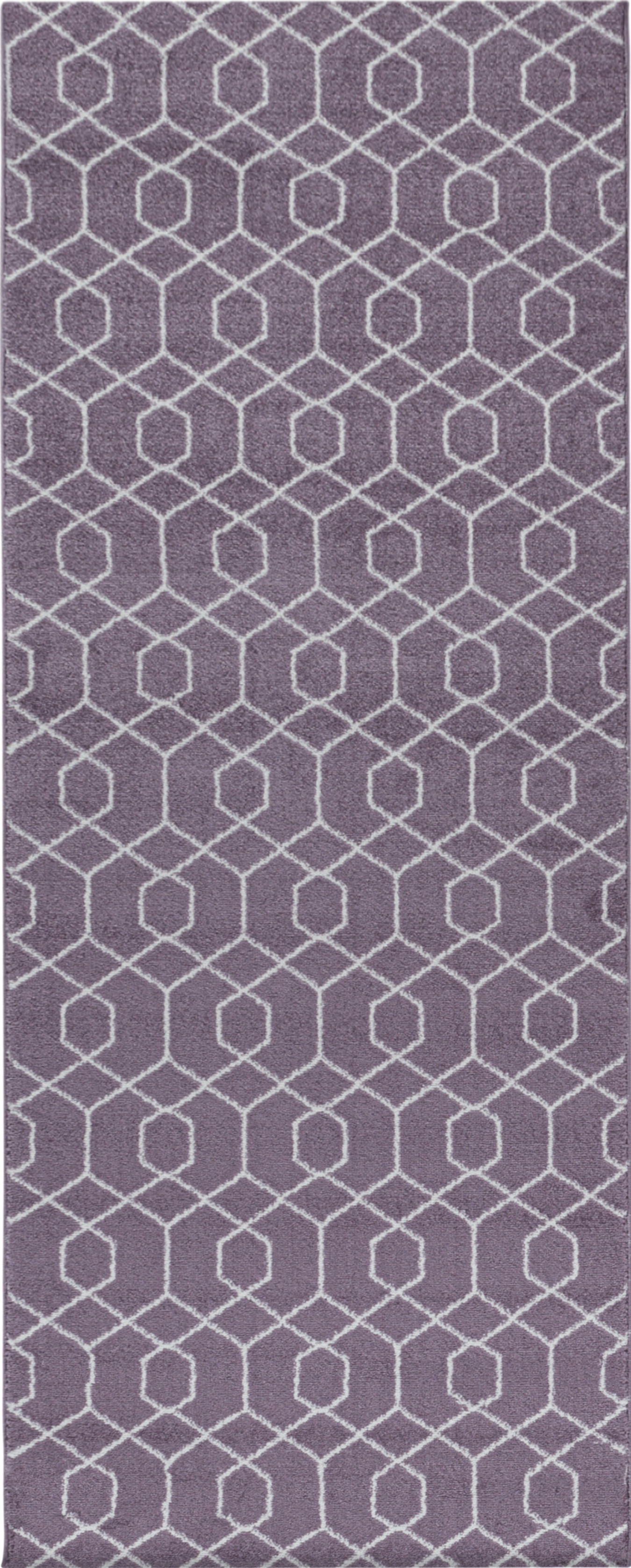 Geometric Hexagon Trellis Area Rug - Violet