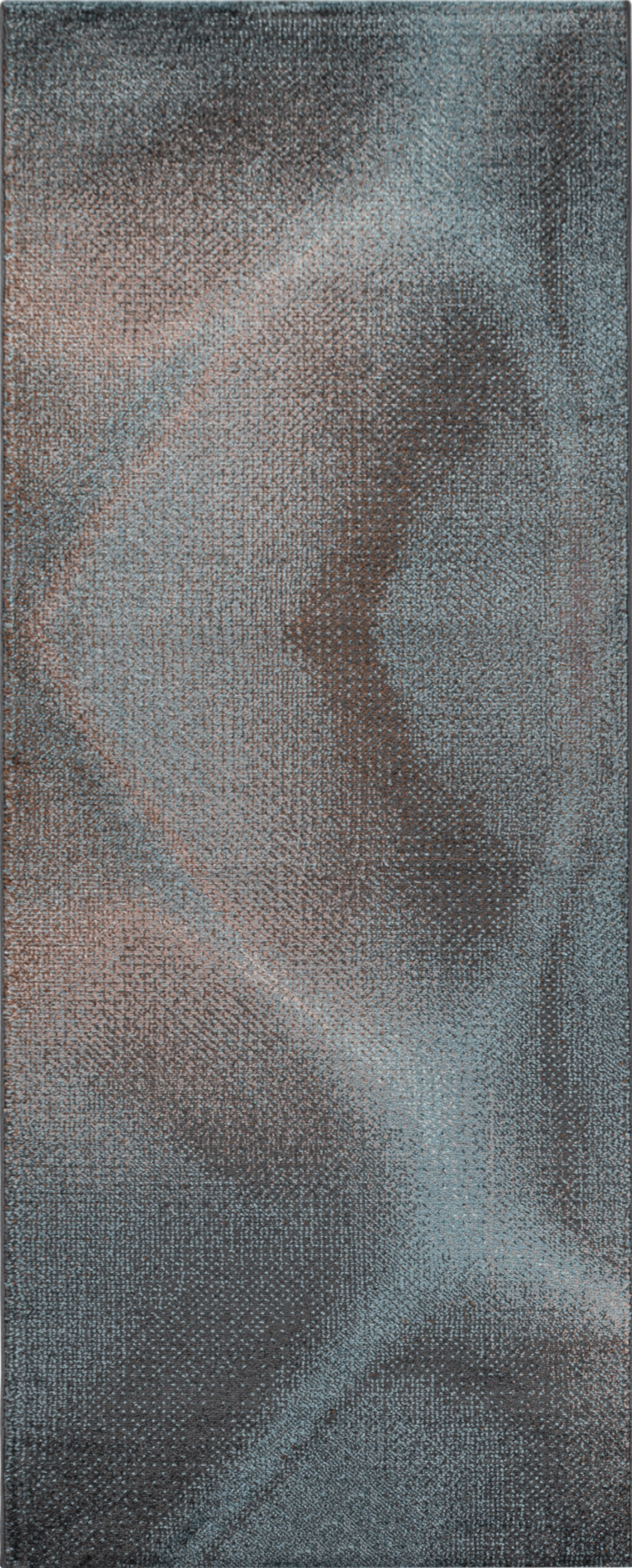 Minimalist Ombre Shimmer Design Rug | Blue