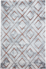 Modern Marble Effect Geometric Design Rug | Bronze 