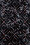 Modern Marble Look Trellis Design Area Rug | Bronze Bronze