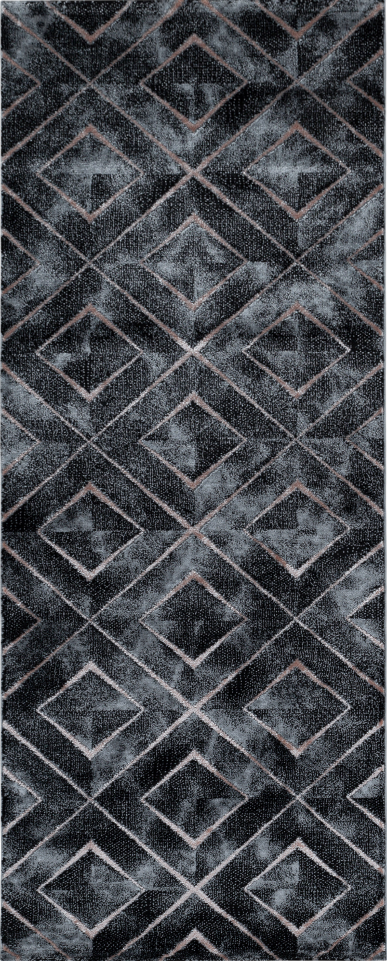 Modern Marble Look Trellis Design Area Rug | Bronze