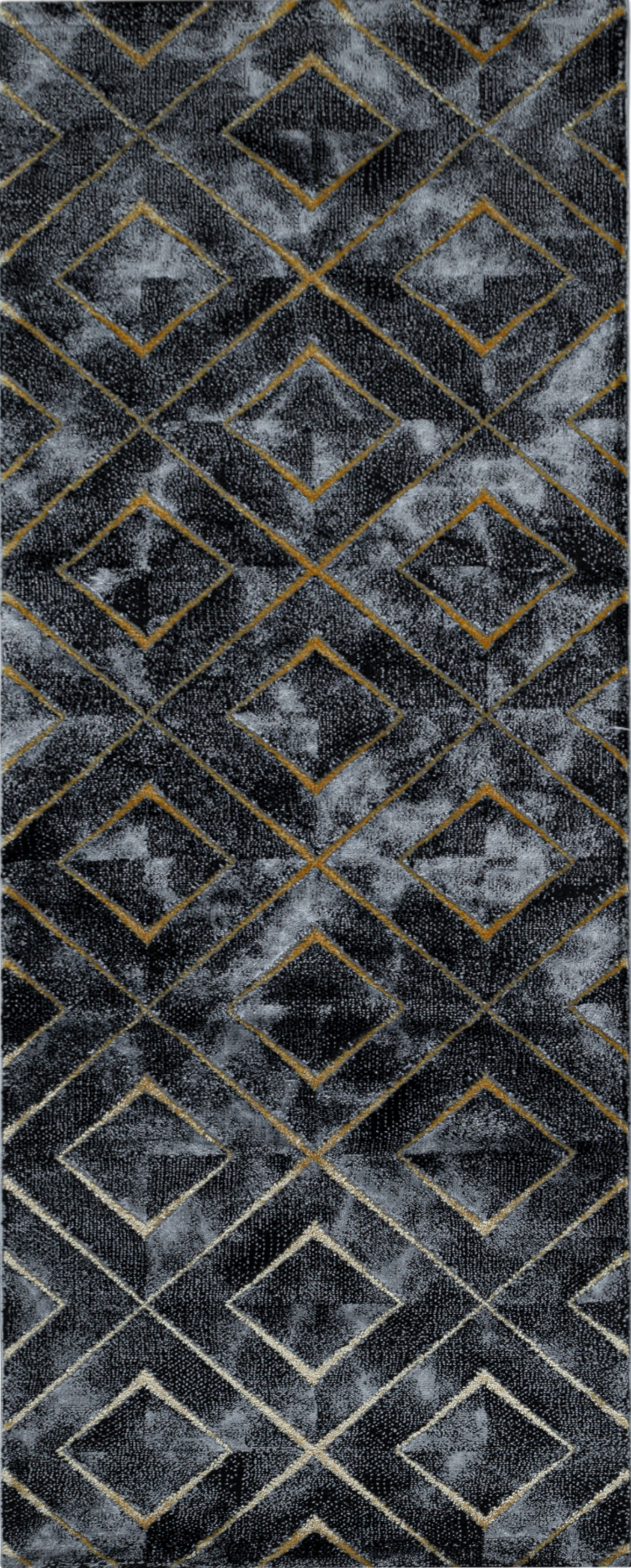 Modern Marble Look Trellis Design Area Rug | Gold