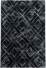 Modern Marble Look Trellis Design Area Rug | Silver 