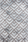 Modern Marble Look Geometric Diamond Rug | Bronze Bronze