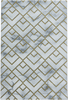 Modern Marble Look Geometric Diamond Rug | Gold 