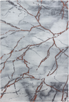 Luxury High-Gloss Marble Veins Area Rug | Bronze Bronze