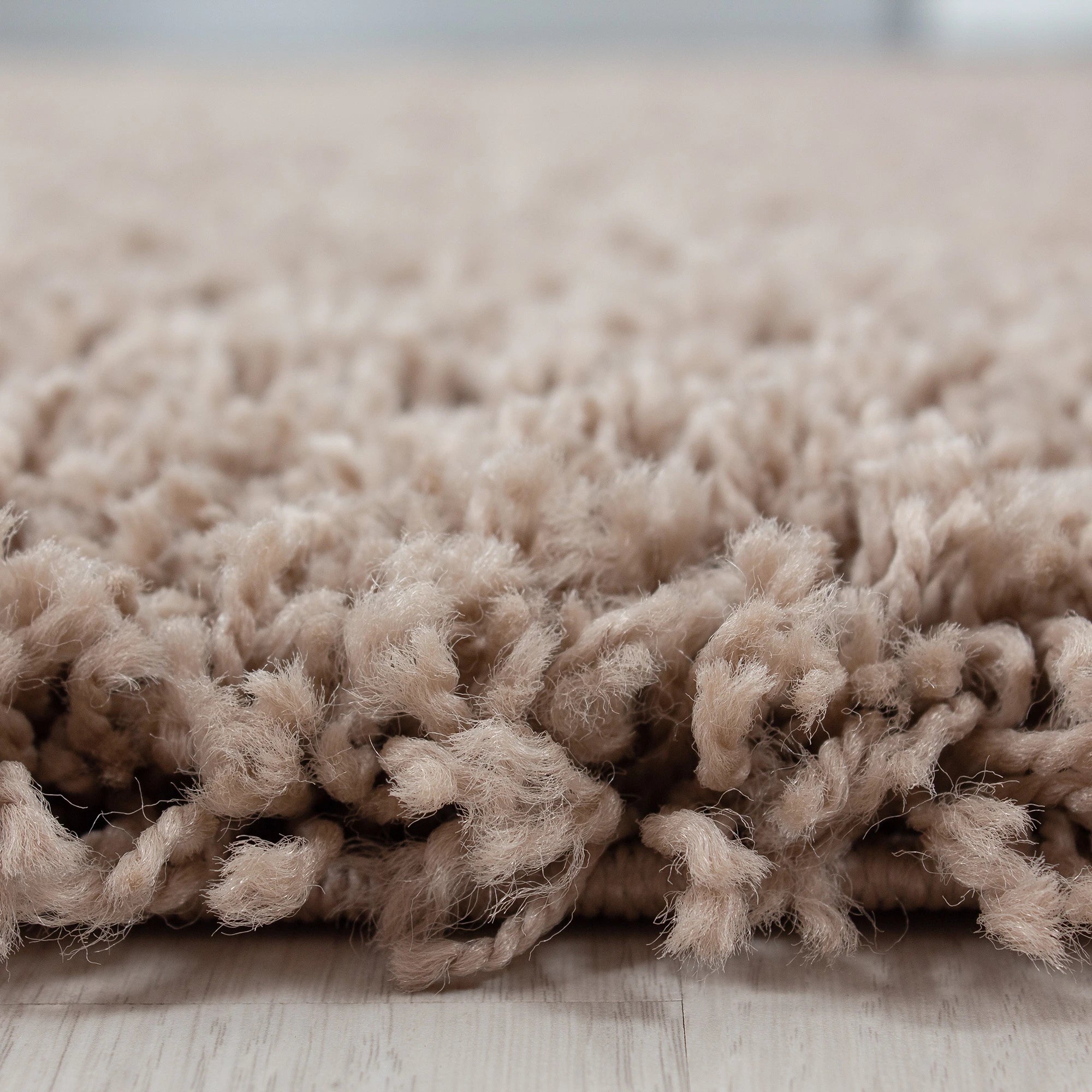 Minimalist Color Plain Cozy Shaggy | Beige