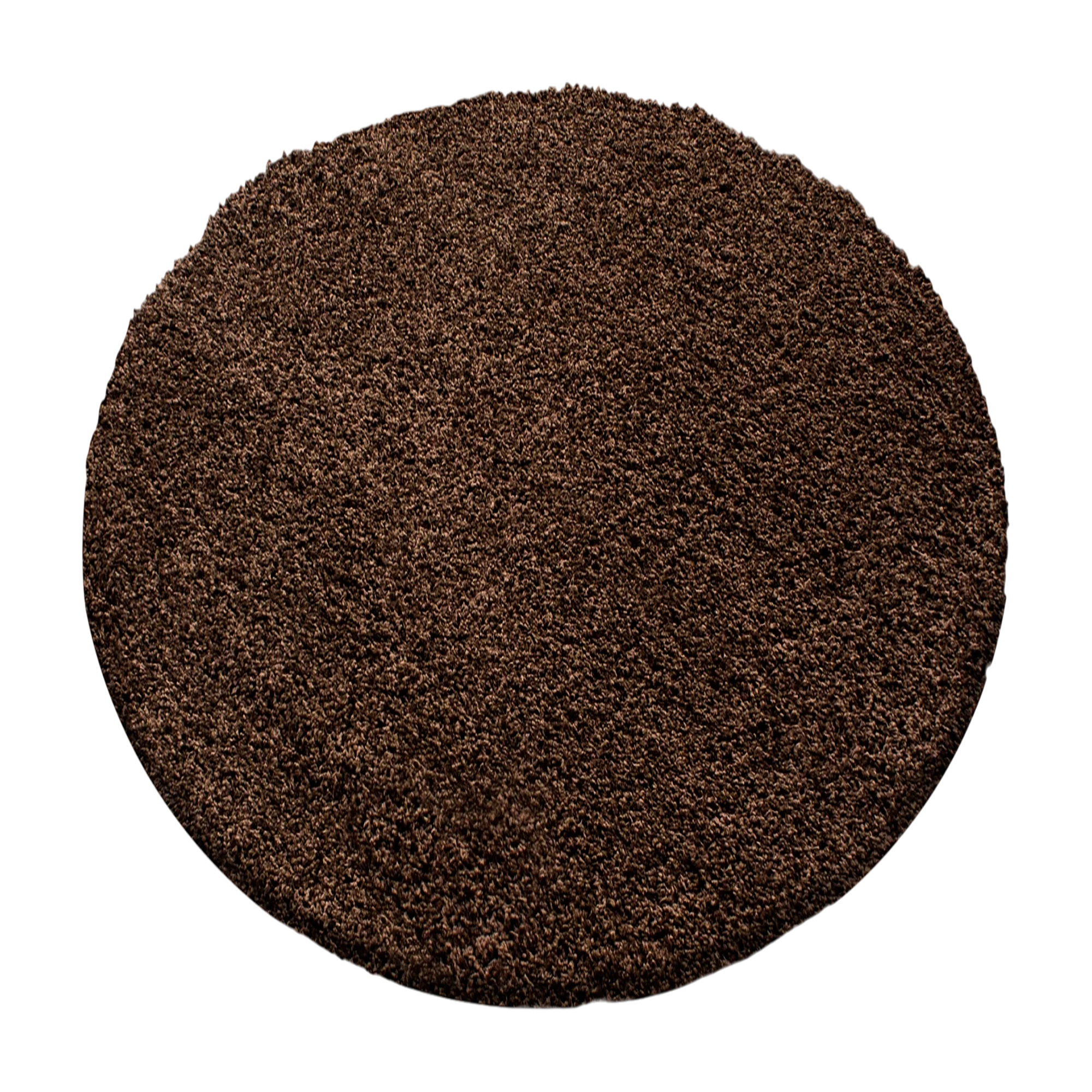 Minimalist Color Plain Cozy Shaggy | Brown