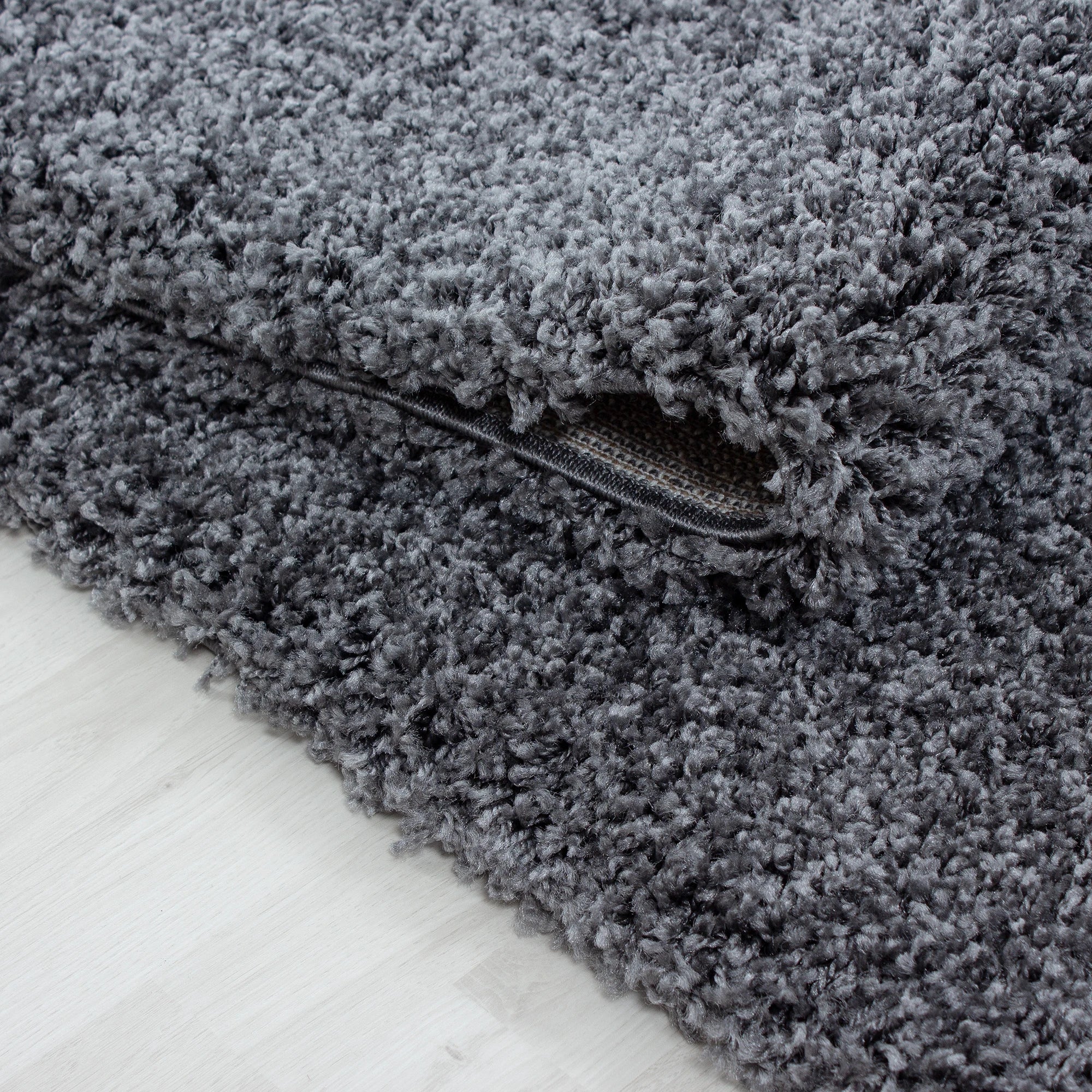 Minimalist Color Plain Cozy Shaggy | Gray