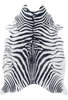 Zebra Skin Imitation Modern Rug | Black 