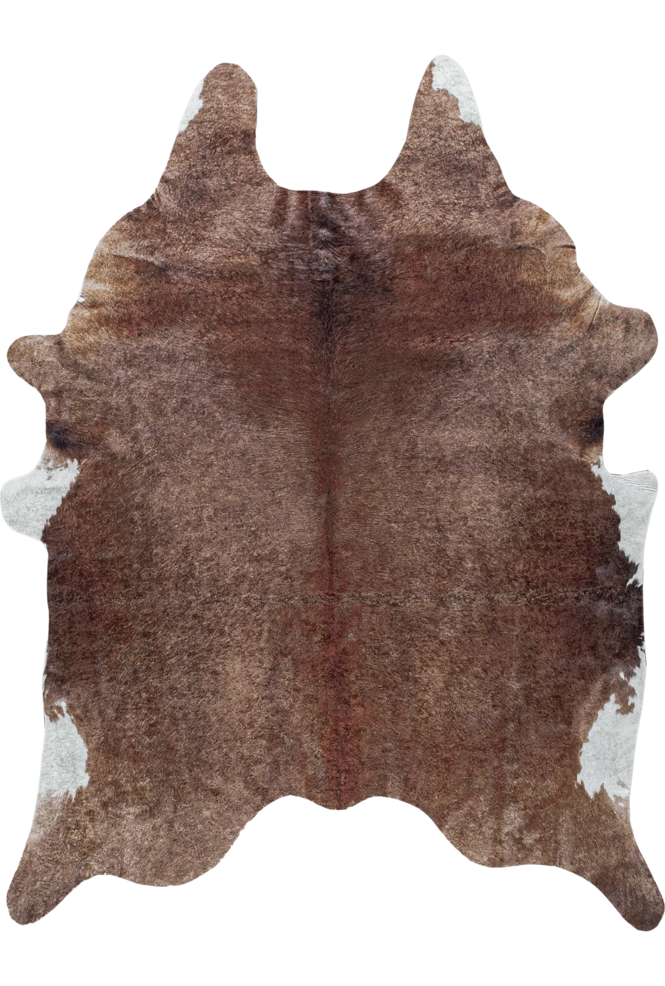 Cowhide Skin Imitation Modern Rug | Brown