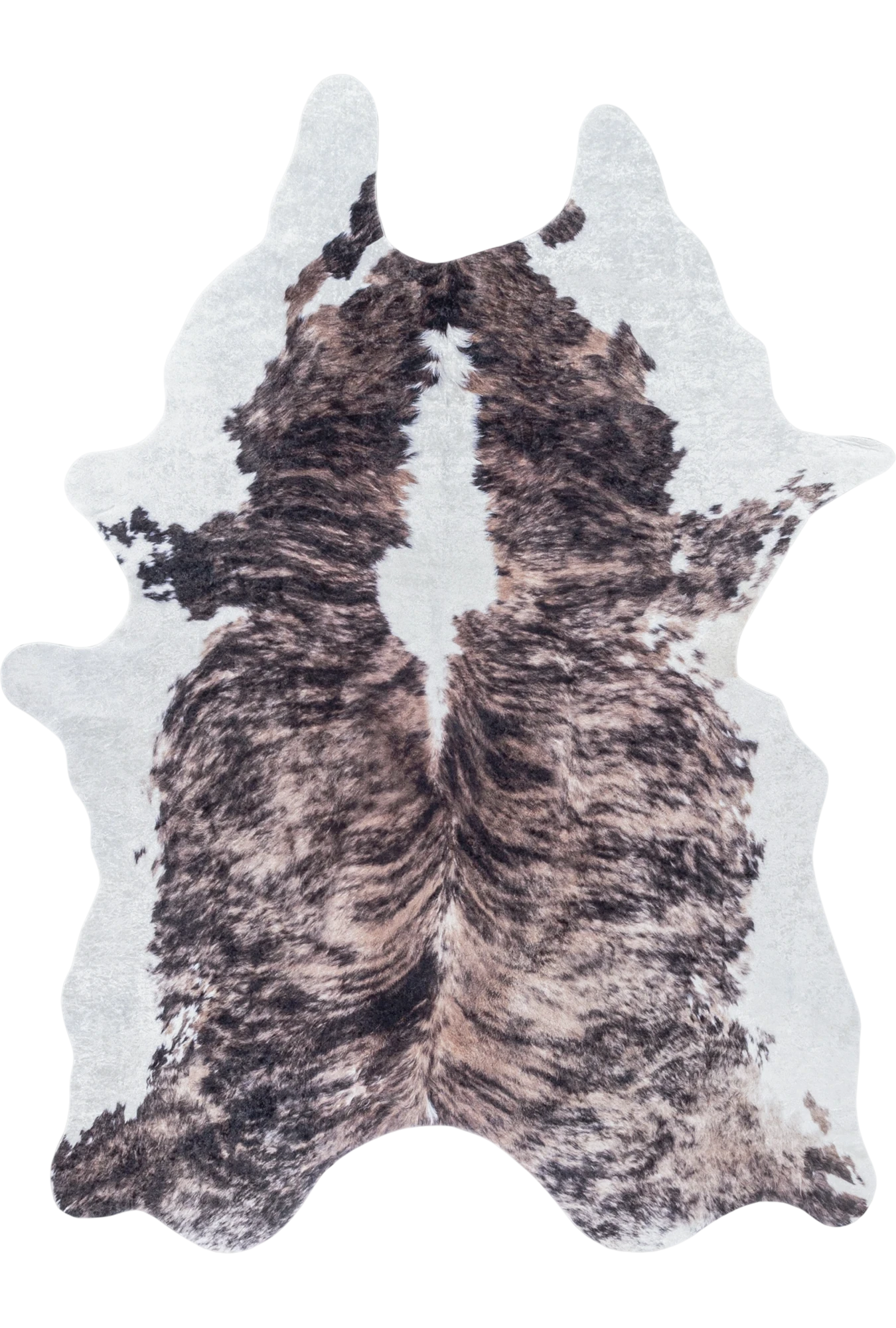 Cowhide Skin Imitation Area Rug | Brown