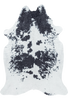 Cowhide Skin Imitation Modern Rug | Black 