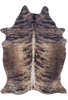 Cowhide Skin Imitation Decorative Rug | Brown 