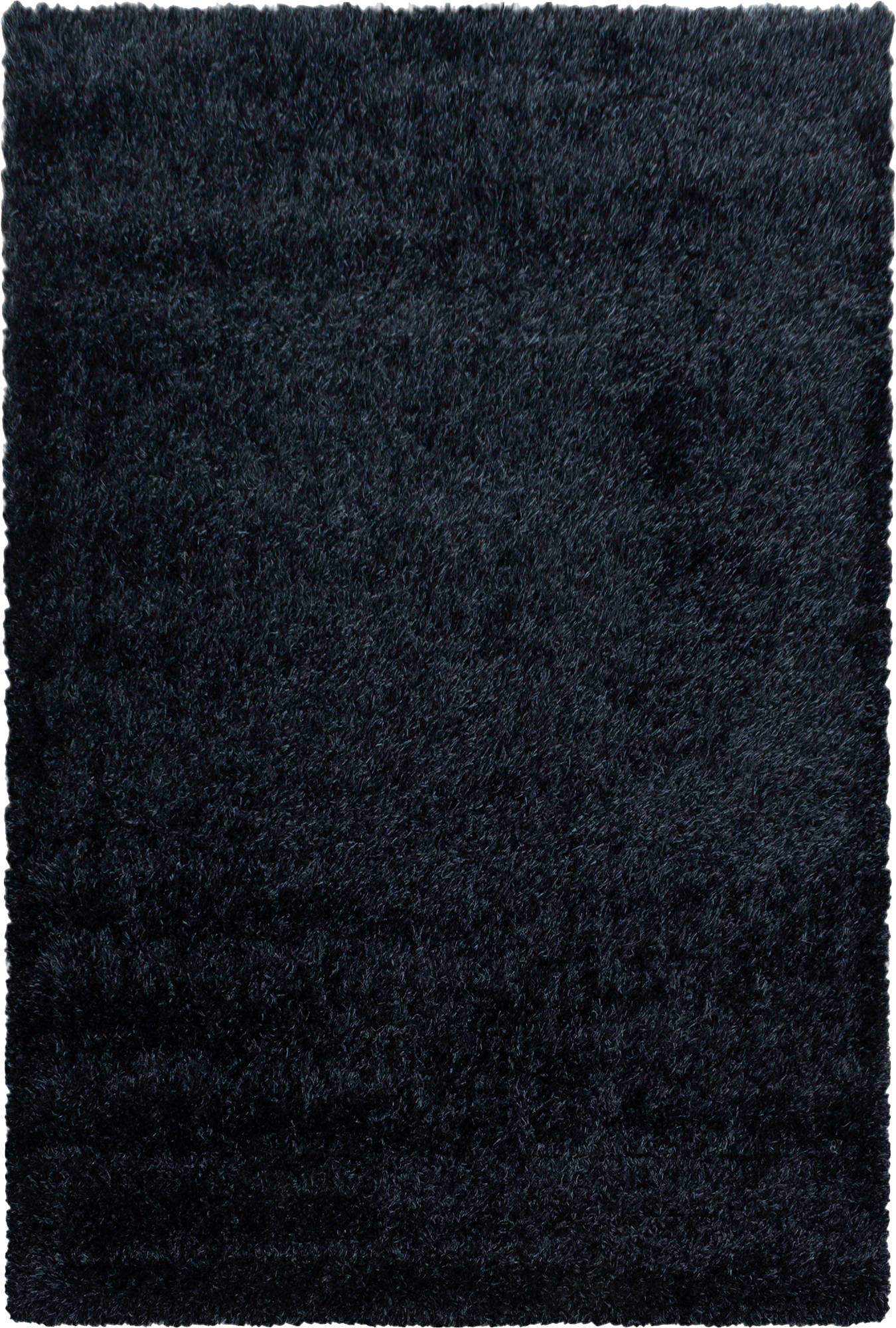 Plain Color Chic Shaggy Rug | Black