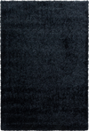 Plain Color Chic Shaggy Rug | Black Black