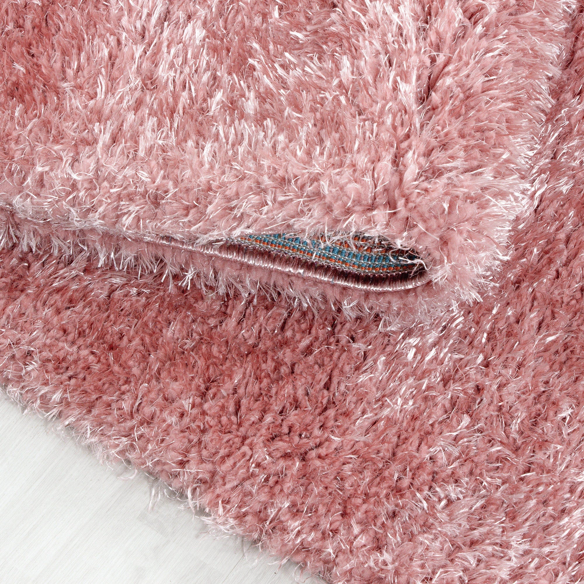 Plain Color Chic Shaggy Rug | Pink