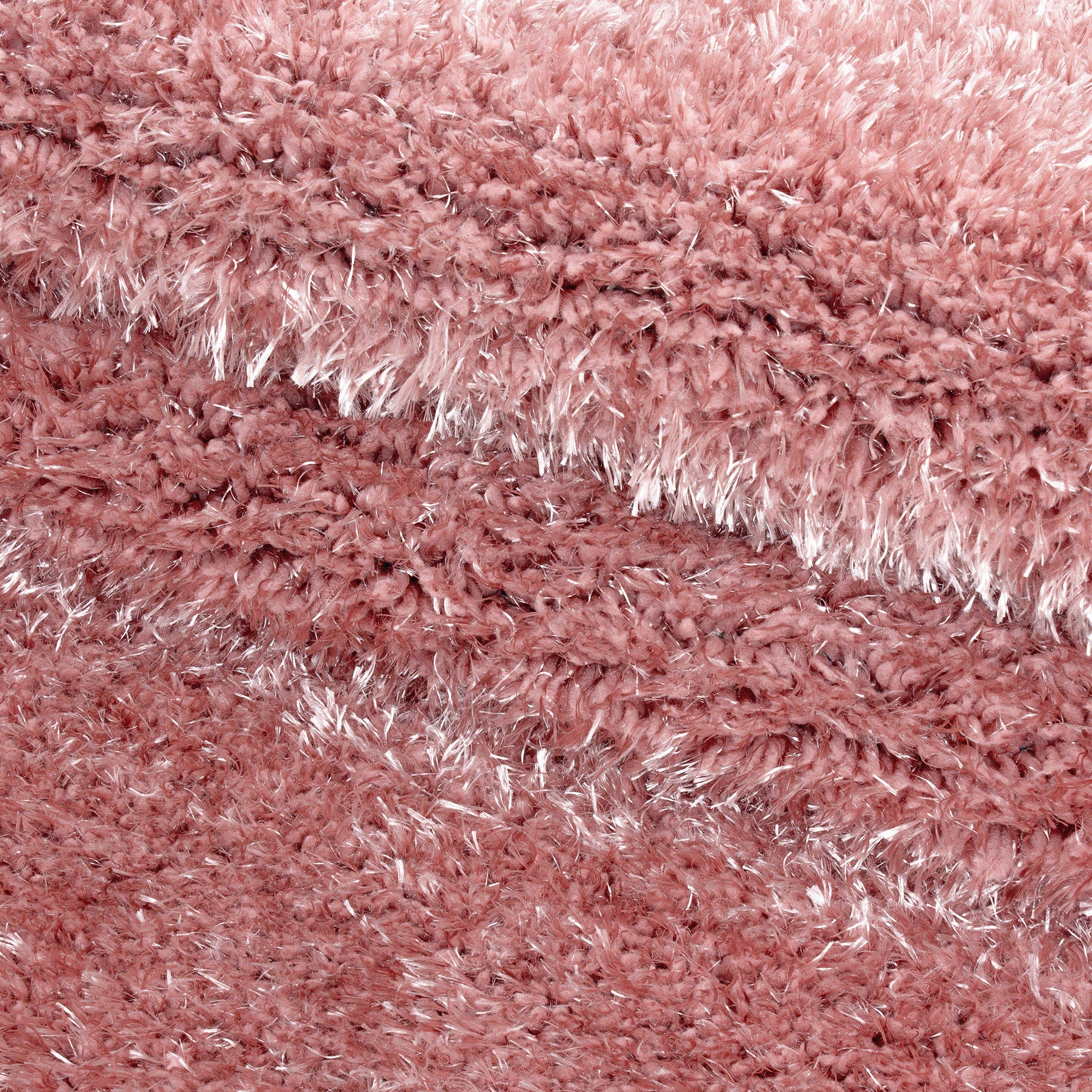 Plain Color Chic Shaggy Rug | Pink