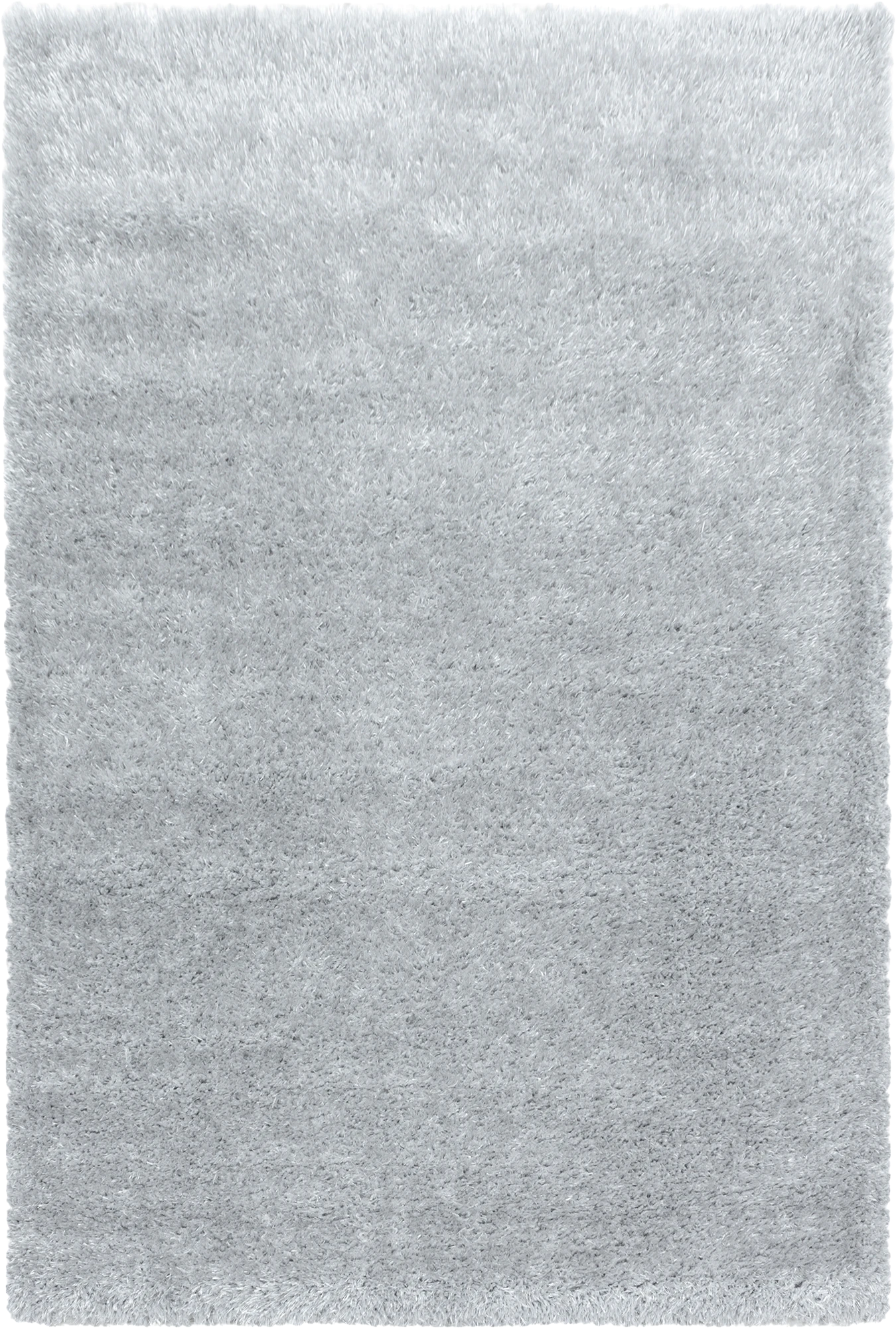Plain Color Chic Shaggy Rug | Silver
