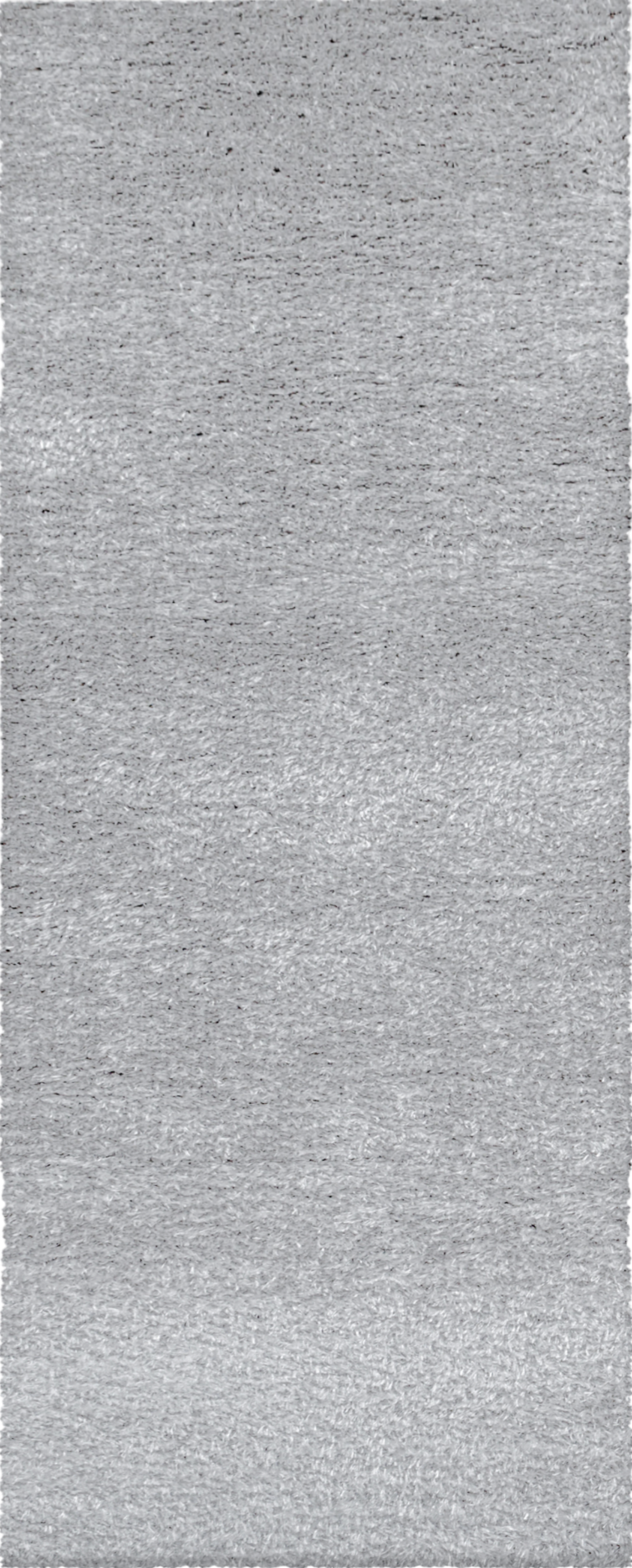 Tappeto Shaggy Chic a Colore Pieno | Argento