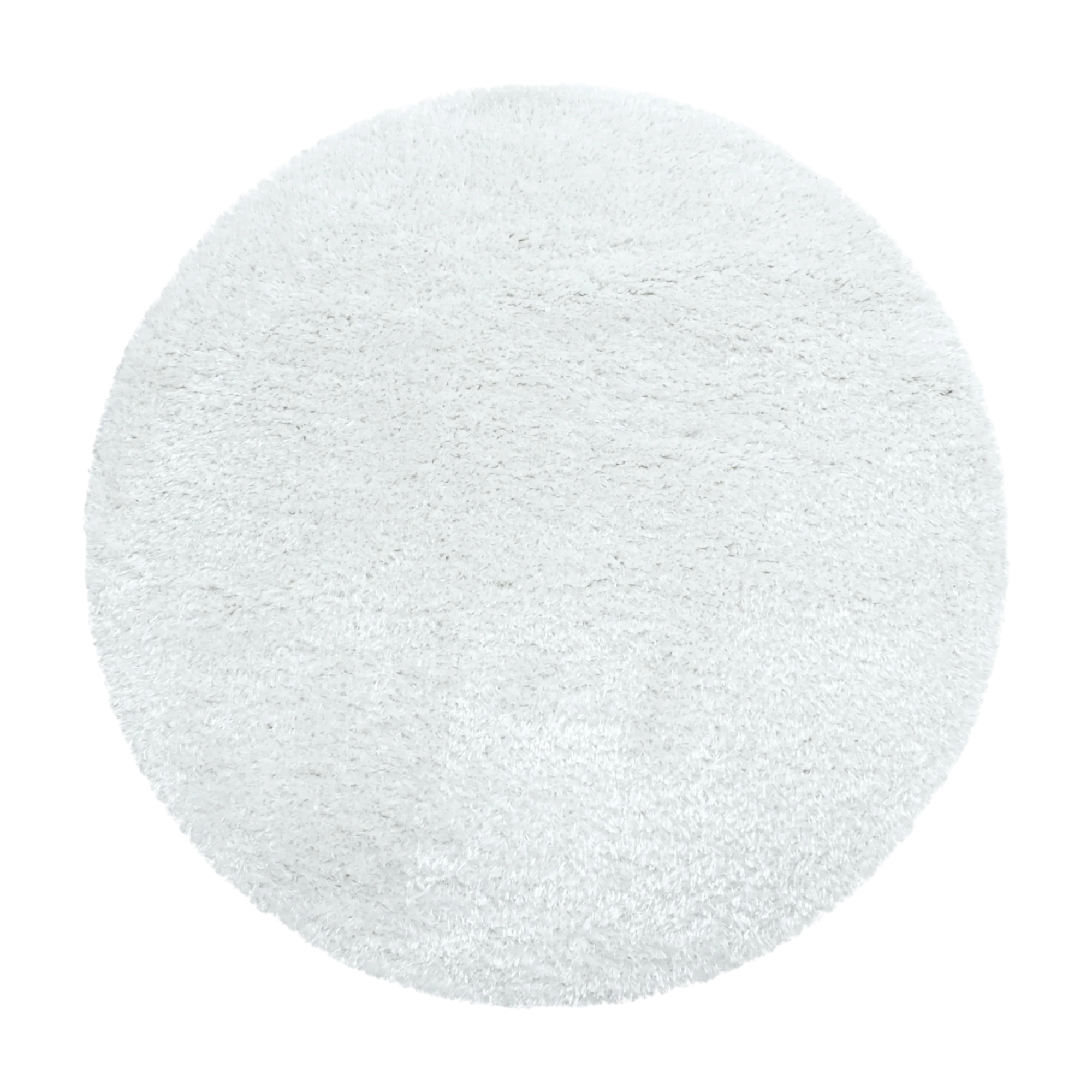 Plain Color Chic Shaggy Rug | White