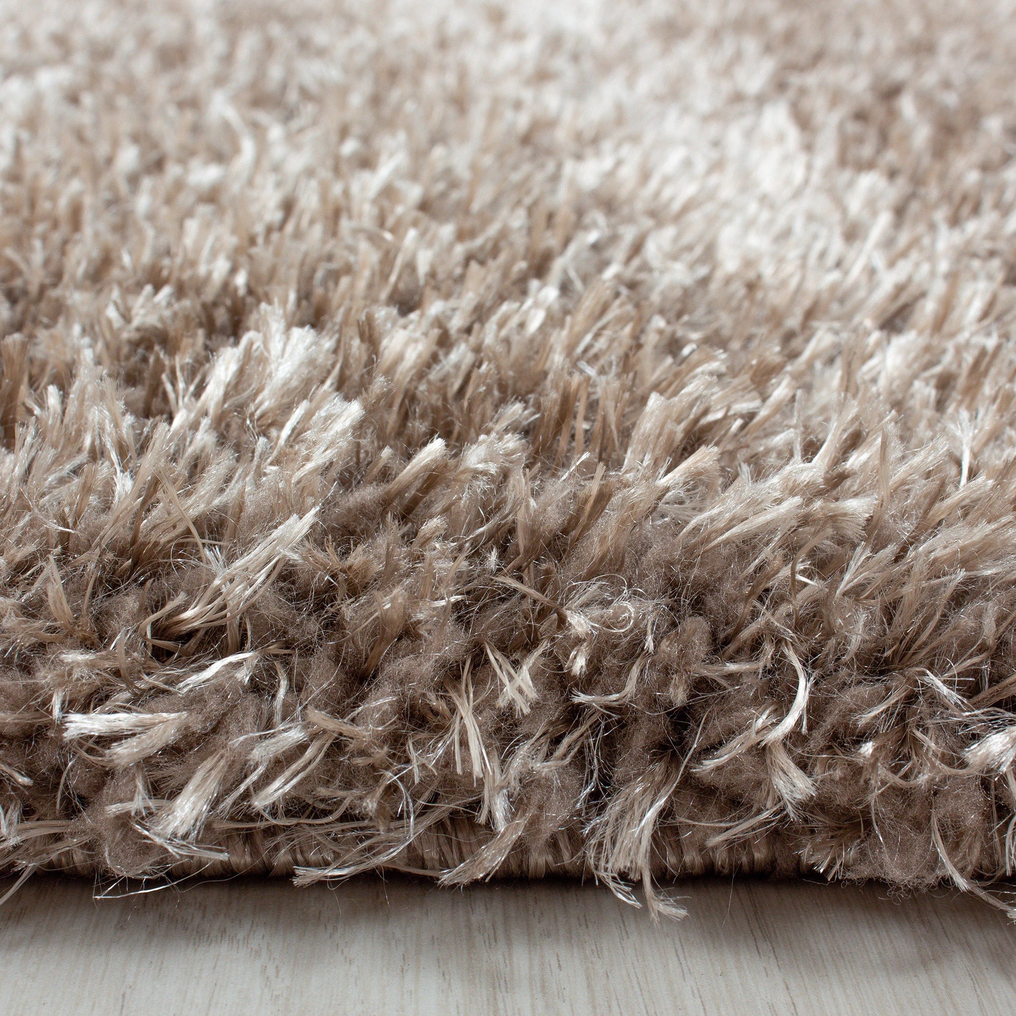 Plain Color Chic Shaggy Rug | Taupe