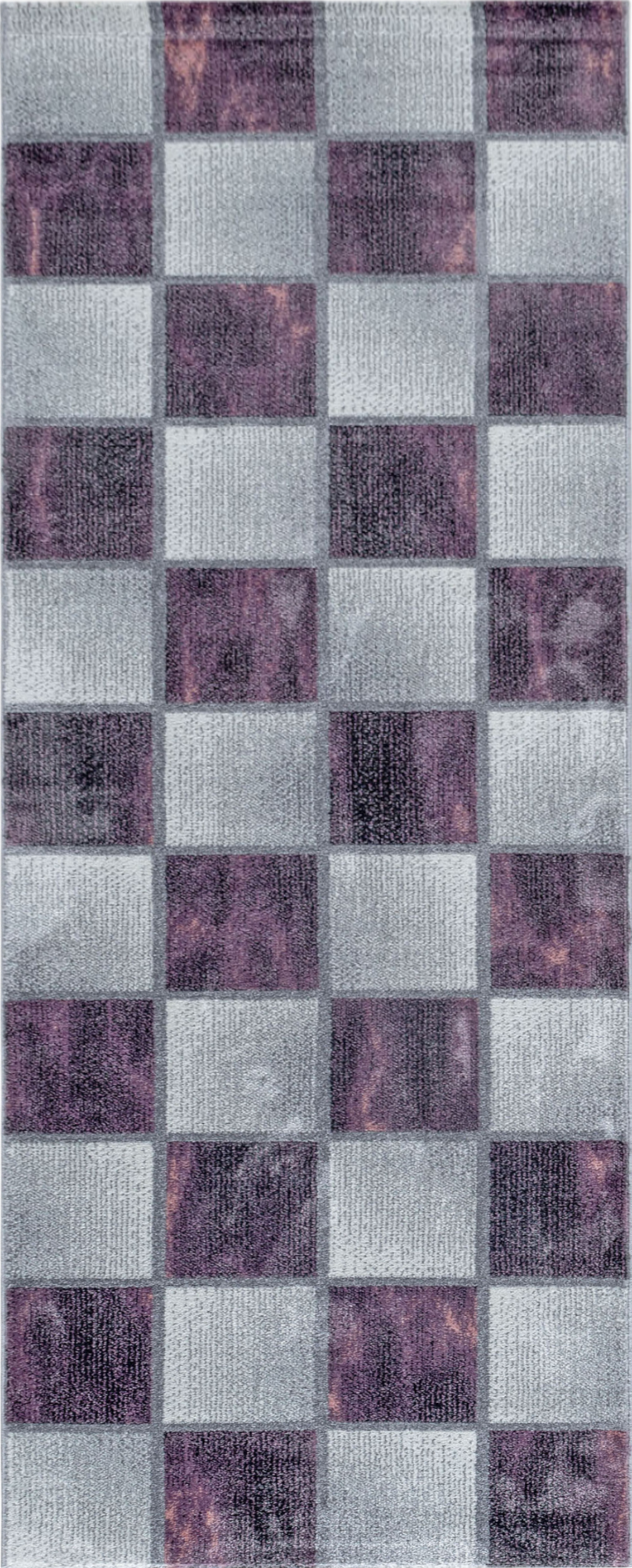 Abstract Marble Effect Checkerboard Area Rug | Lila