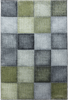 Checkerboard Neutral Decor Living Room Carpet | Green 