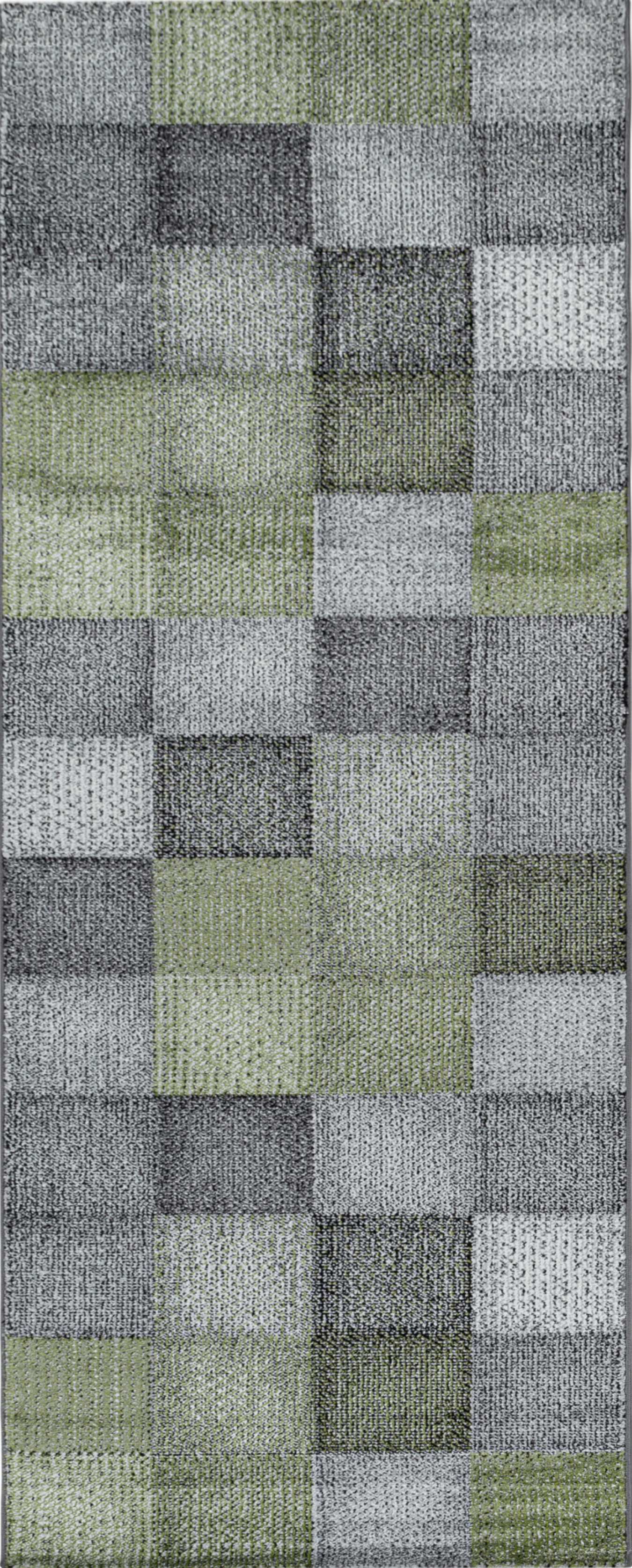 Checkerboard Neutral Decor Living Room Carpet | Green