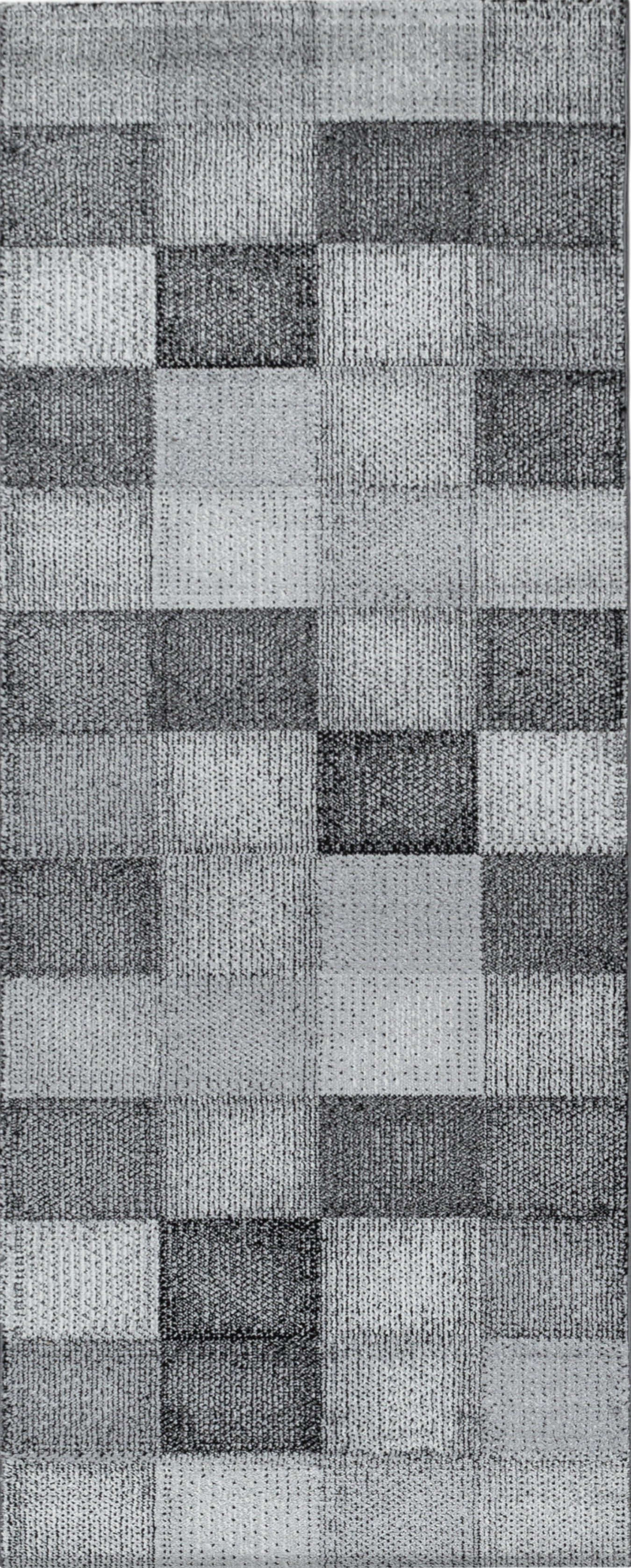 Checkerboard Neutral Decor Living Room Carpet | Gray