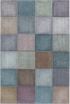 Checkerboard Neutral Decor Living Room Carpet | Multi Multi