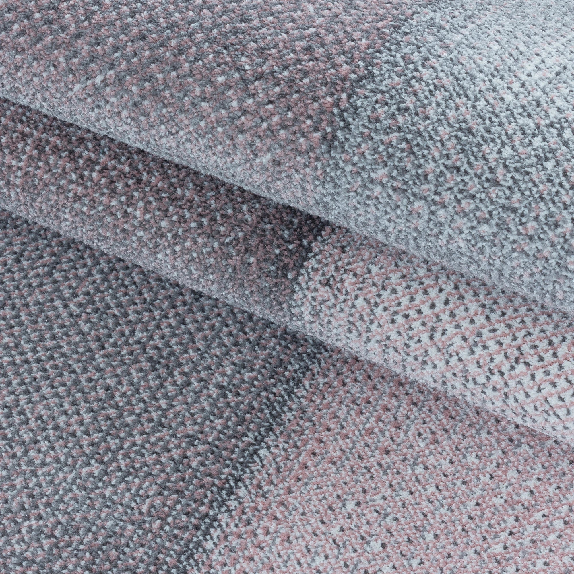 Checkerboard Neutral Decor Living Room Carpet | Pink