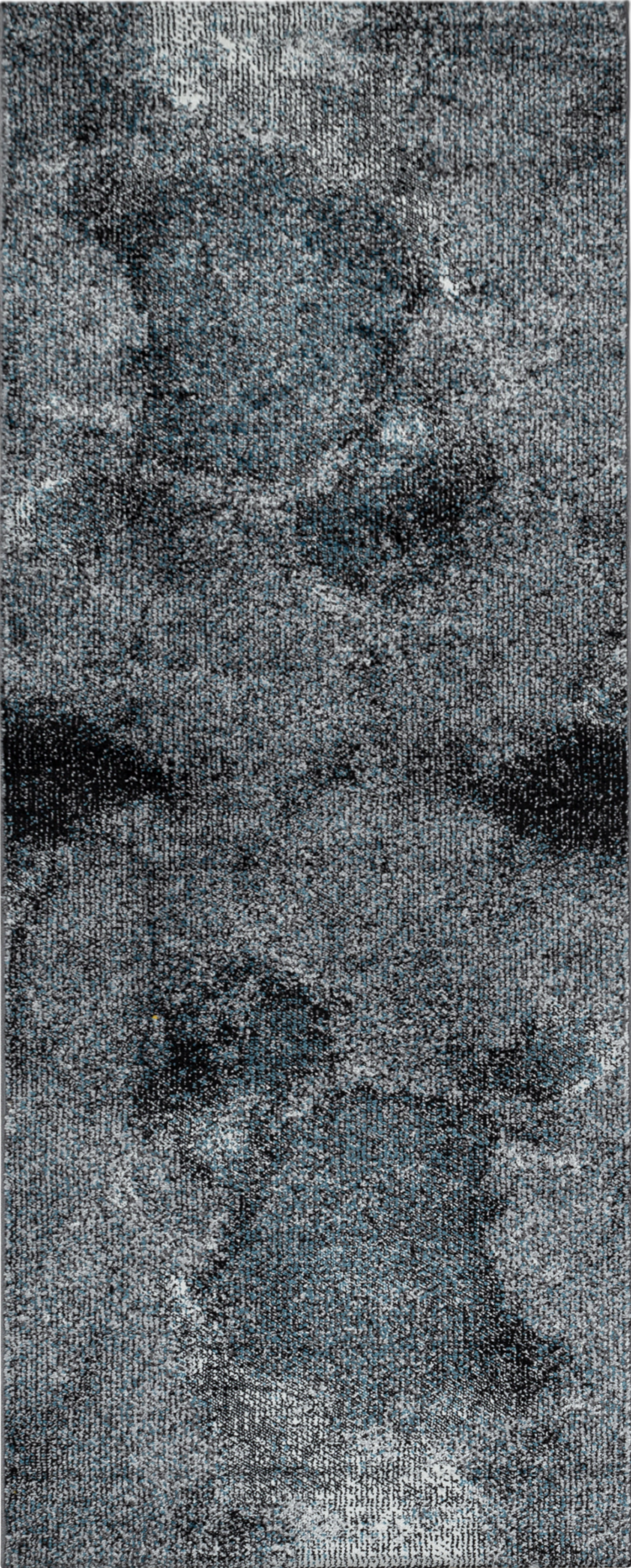 High-Shine Watercolour Effect Carpet | Blue