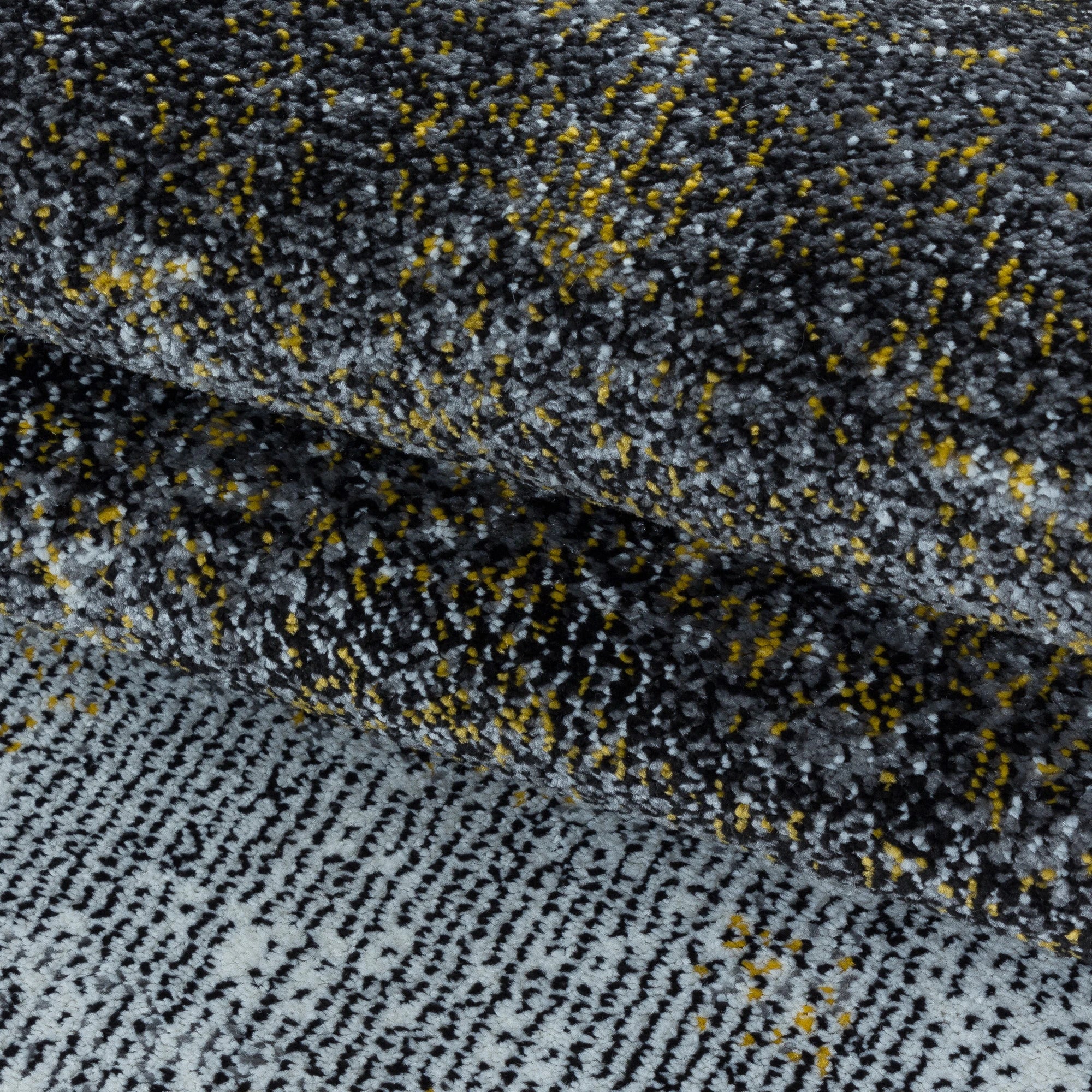 High-Shine Watercolour Effect Carpet | Yellow