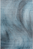 Abstract Distressed Surface Area Rug | Blue 