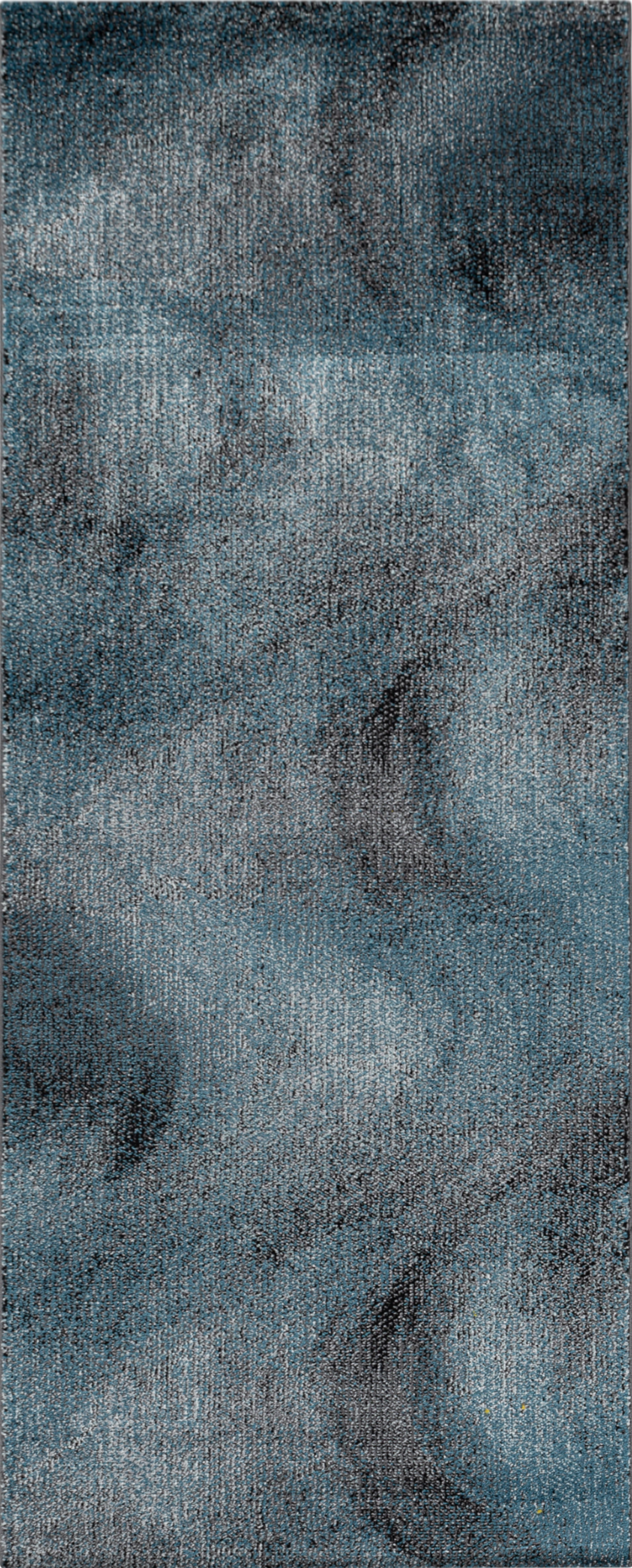 Abstract Distressed Surface Area Rug | Blue