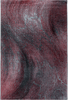 Abstract Distressed Surface Area Rug | Red 