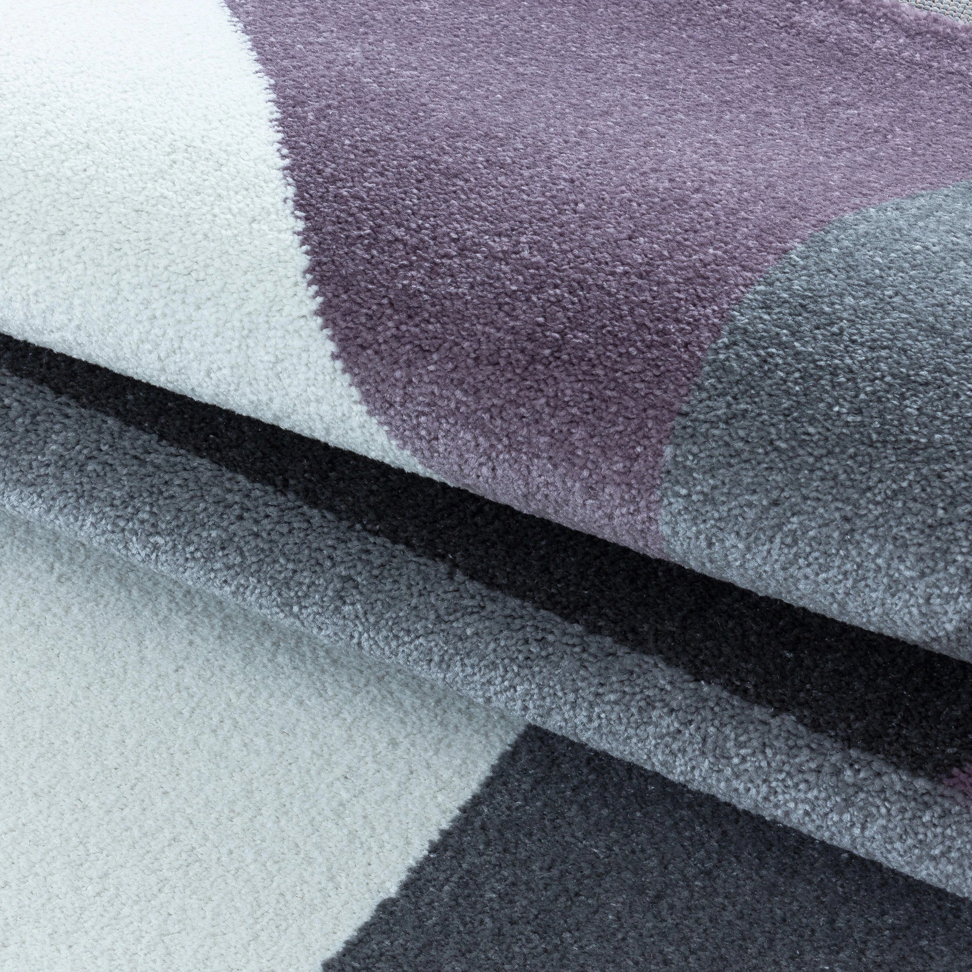 Modern Geometric Triangle Patchwork Area Rug | Lila