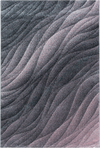 Modern Abstract Wave Contour Area Rug | Pink Pink