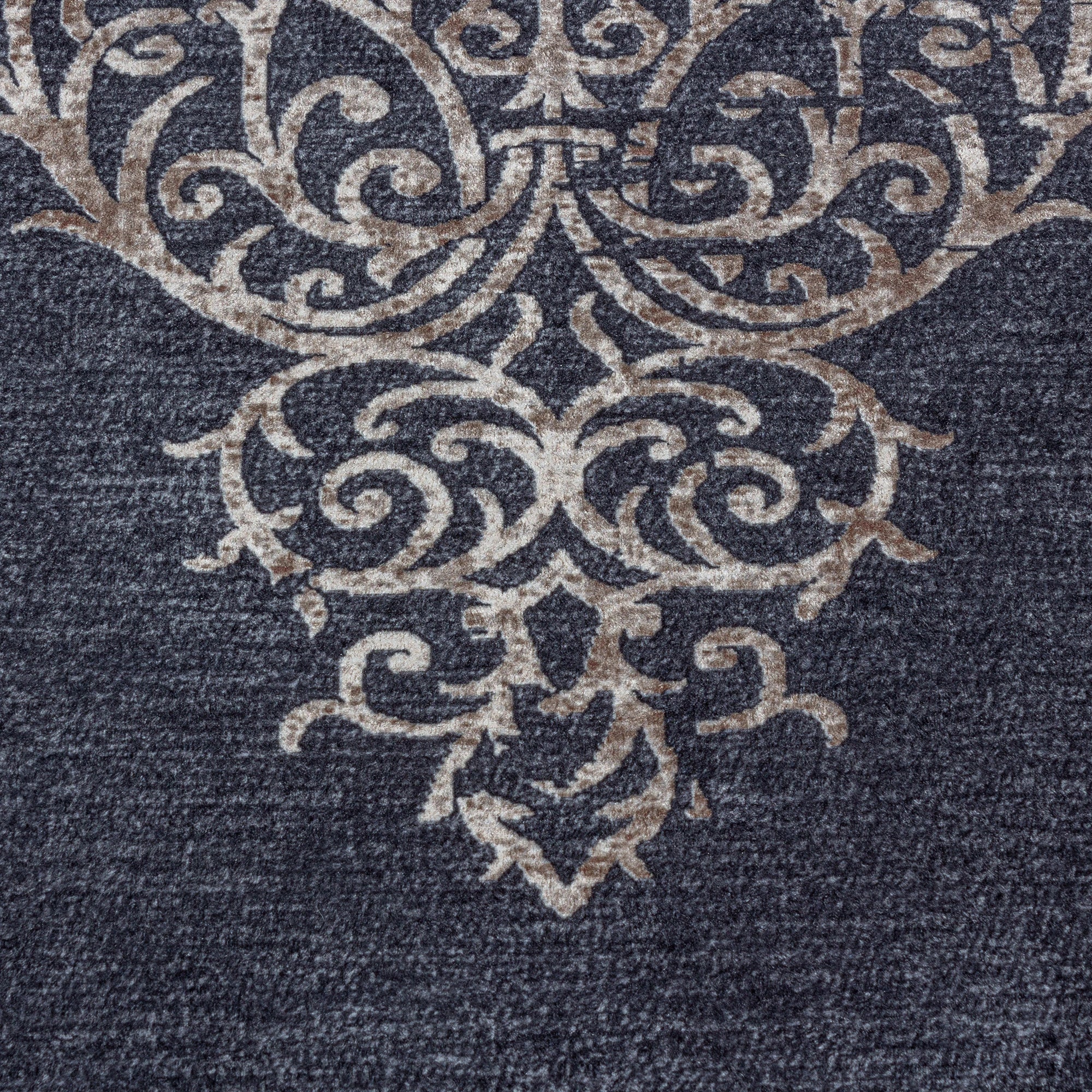 Baroque Rug Black