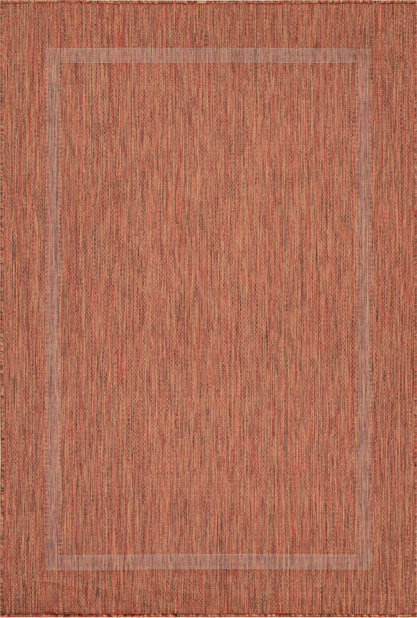 Durable Copper Patio Rug | Border Design