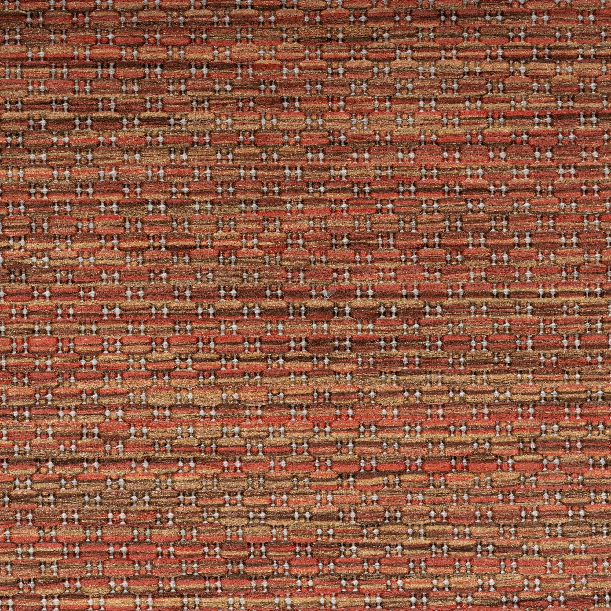 Durable Copper Patio Rug | Border Design