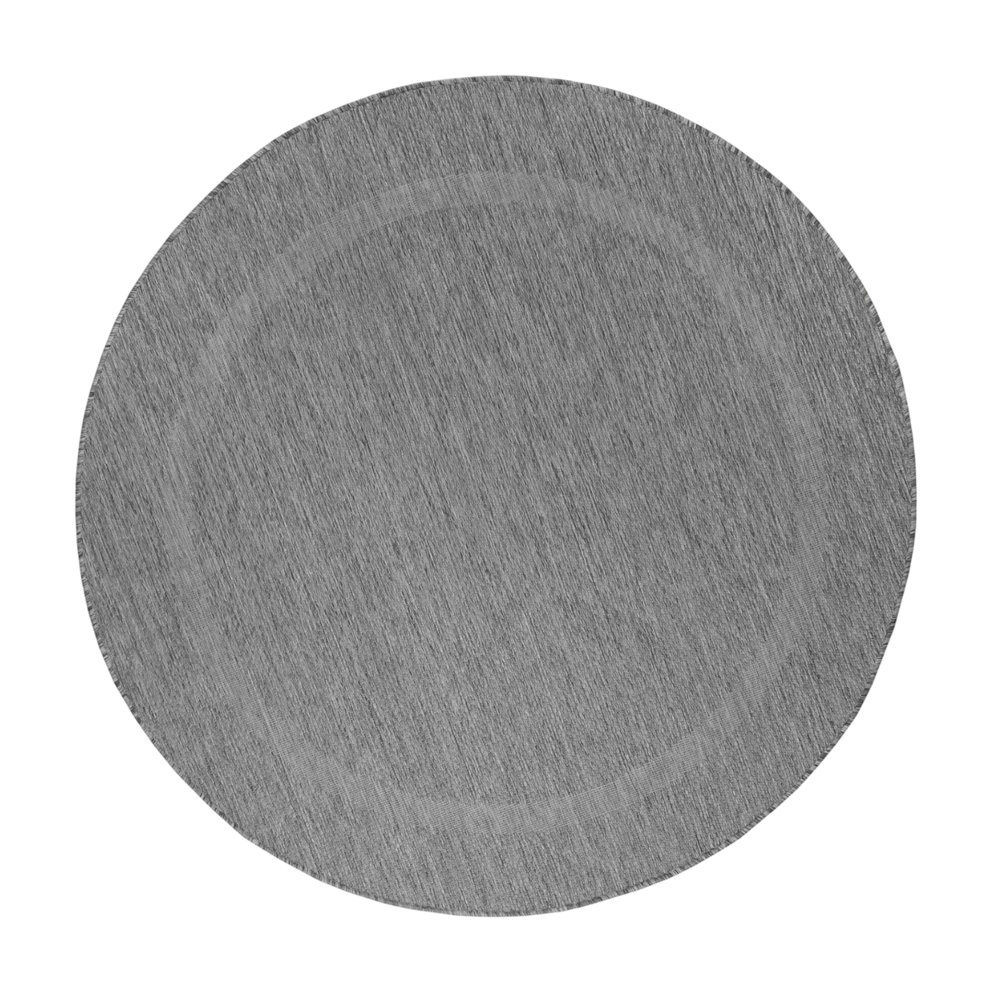 Durable Gray Patio Rug | Border Design