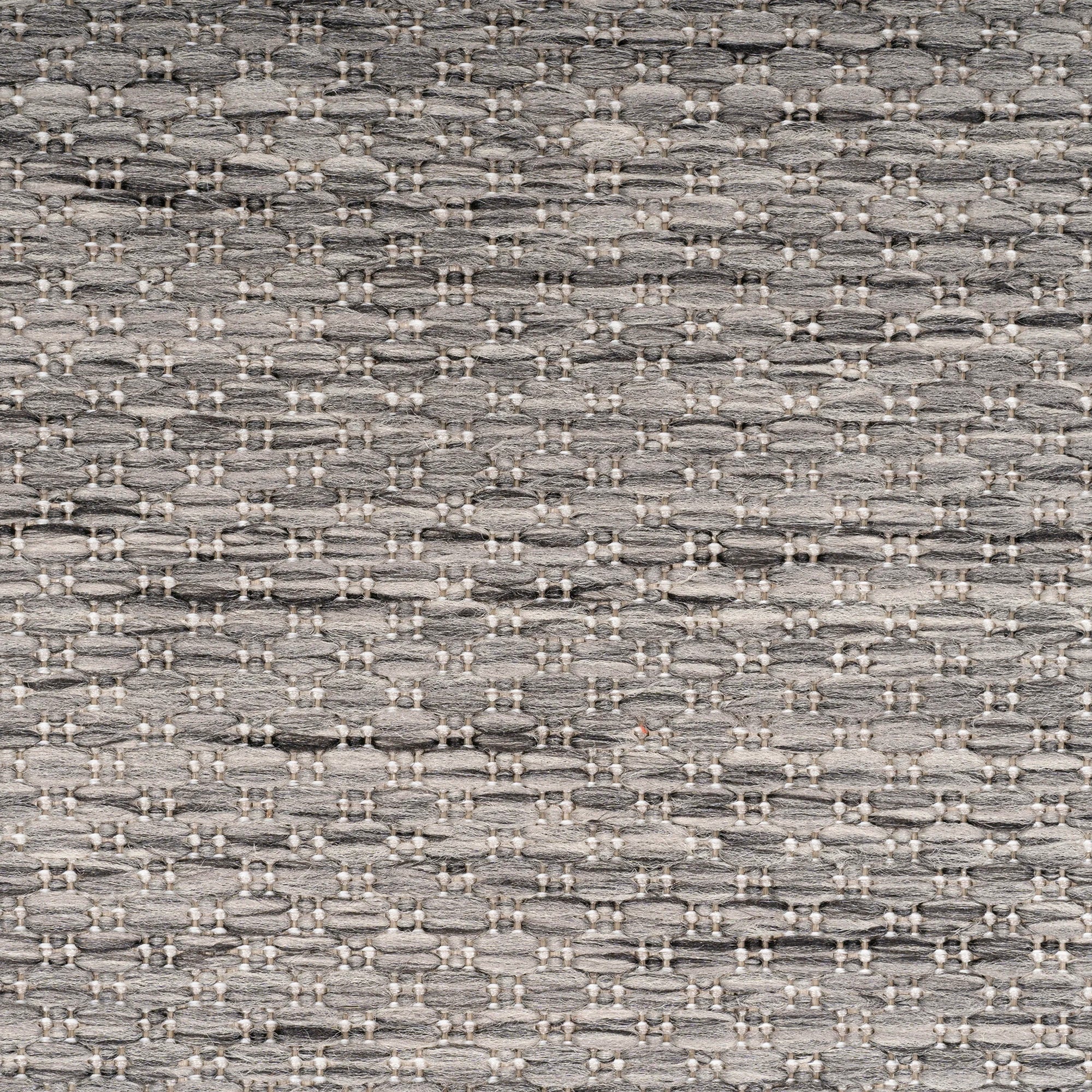 Durable Gray Patio Rug | Border Design